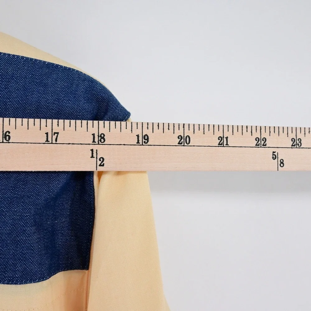Vintage‎ Granny Grandpa Koret City Blues Patchwork Zip Up Jacket Patchwork